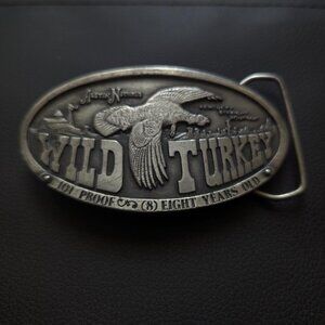 Bergamot Brass Works Vintage Wild Turkey Belt Buckle